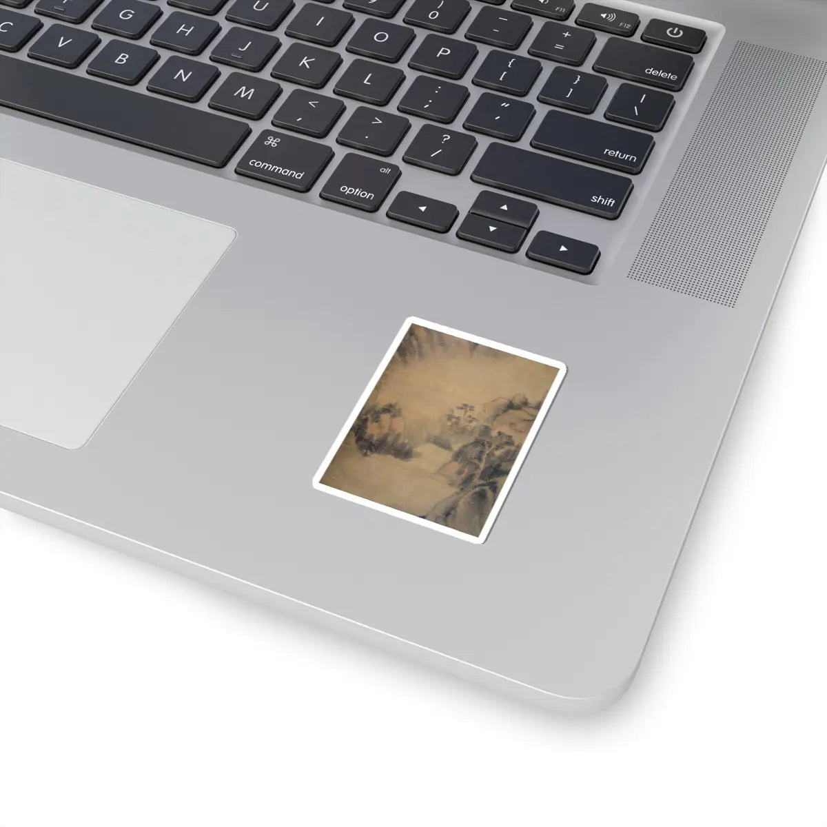 Dong Qichang - Spring Mountains over Warm Greenery - dated 1630 v9 - STICKER Vinyl Kiss-Cut Decal