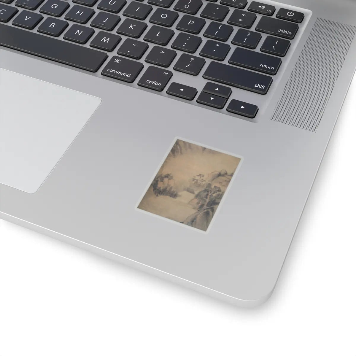 Dong Qichang - Spring Mountains over Warm Greenery - dated 1630 v9 - STICKER Vinyl Kiss-Cut Decal