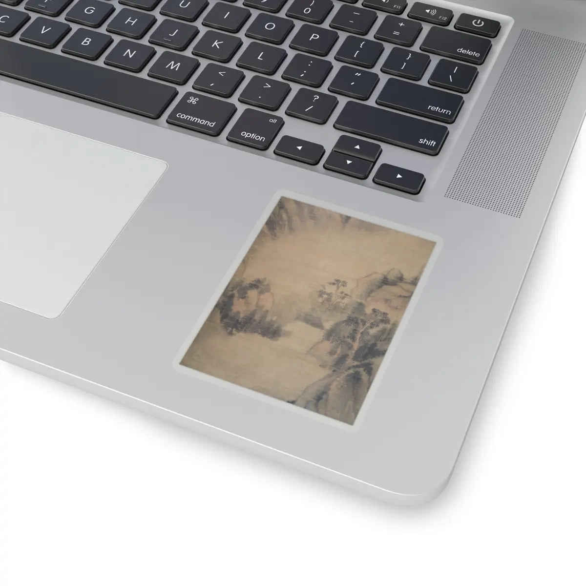 Dong Qichang - Spring Mountains over Warm Greenery - dated 1630 v9 - STICKER Vinyl Kiss-Cut Decal
