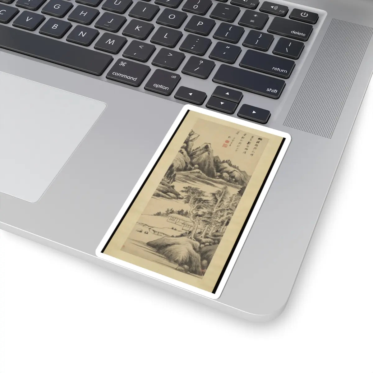 Dong Qichang - Summer Landscape - unknown v1 - STICKER Vinyl Kiss-Cut Decal