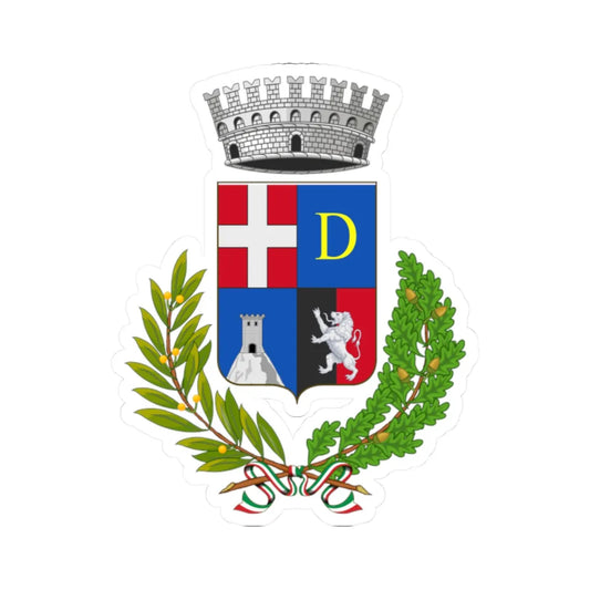 Donnas-Stemma (Italy) (Coat of Arms) STICKER Vinyl Kiss-Cut Decal 2 Inch White - The Sticker Space