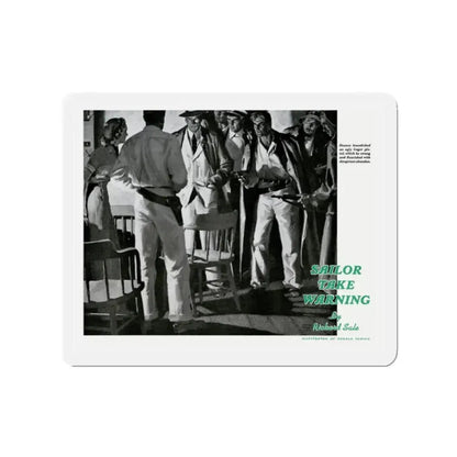 Donner Swung the Luger with Dangerous Abandon, 1940 (Magazine Illustration) Refrigerator Magnet 2 Inch Die-Cut - The Sticker Space