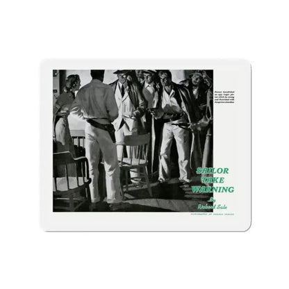 Donner Swung the Luger with Dangerous Abandon, 1940 (Magazine Illustration) Refrigerator Magnet - The Sticker Space