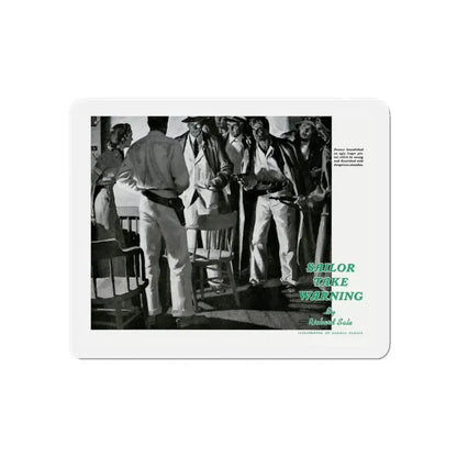 Donner Swung the Luger with Dangerous Abandon, 1940 (Magazine Illustration) Refrigerator Magnet - The Sticker Space