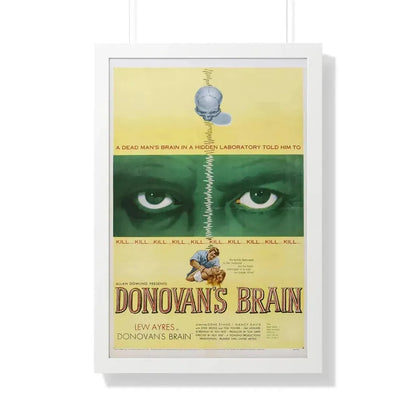 DONOVAN'S BRAIN 1953 - Framed Movie Poster 20" x 30" White - The Sticker Space