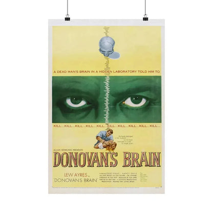 DONOVAN'S BRAIN 1953 - Paper Movie Poster 16″ x 24″ Matte - The Sticker Space