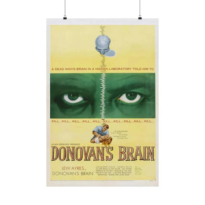DONOVAN'S BRAIN 1953 - Paper Movie Poster 24″ x 36″ Matte - The Sticker Space