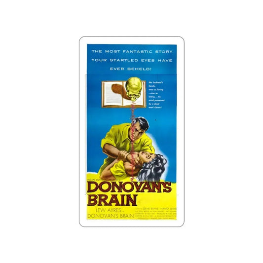 DONOVAN'S BRAIN (2) 1953 Movie Poster STICKER Vinyl Die-Cut Decal 2 Inch - The Sticker Space