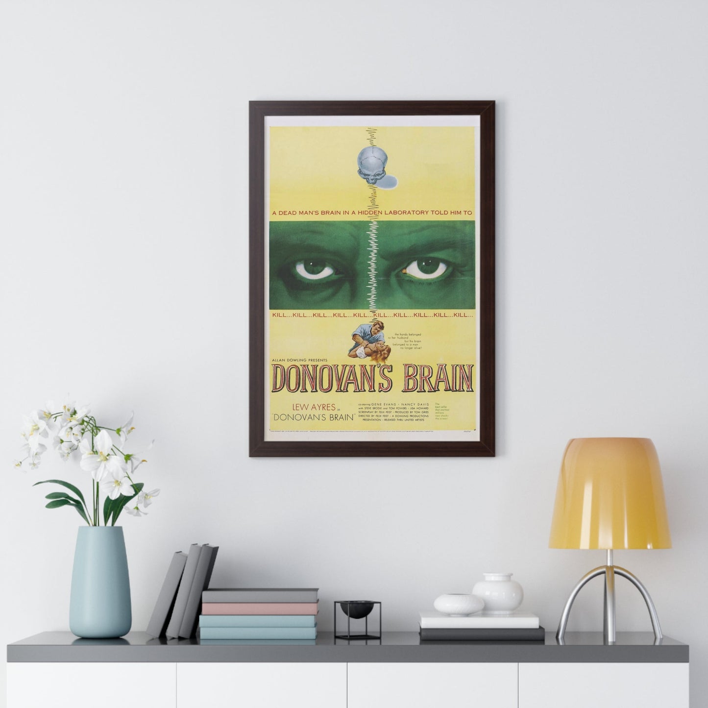 DONOVAN'S BRAIN 1953 - Framed Movie Poster-The Sticker Space