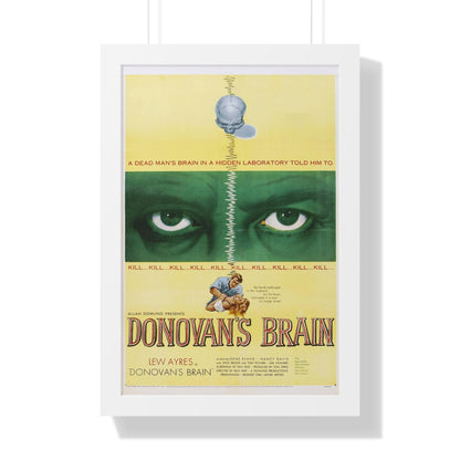 DONOVAN'S BRAIN 1953 - Framed Movie Poster-16″ x 24″-The Sticker Space