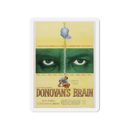 DONOVAN'S BRAIN 1953 Movie Poster - Die-Cut Magnet-2" x 2"-The Sticker Space