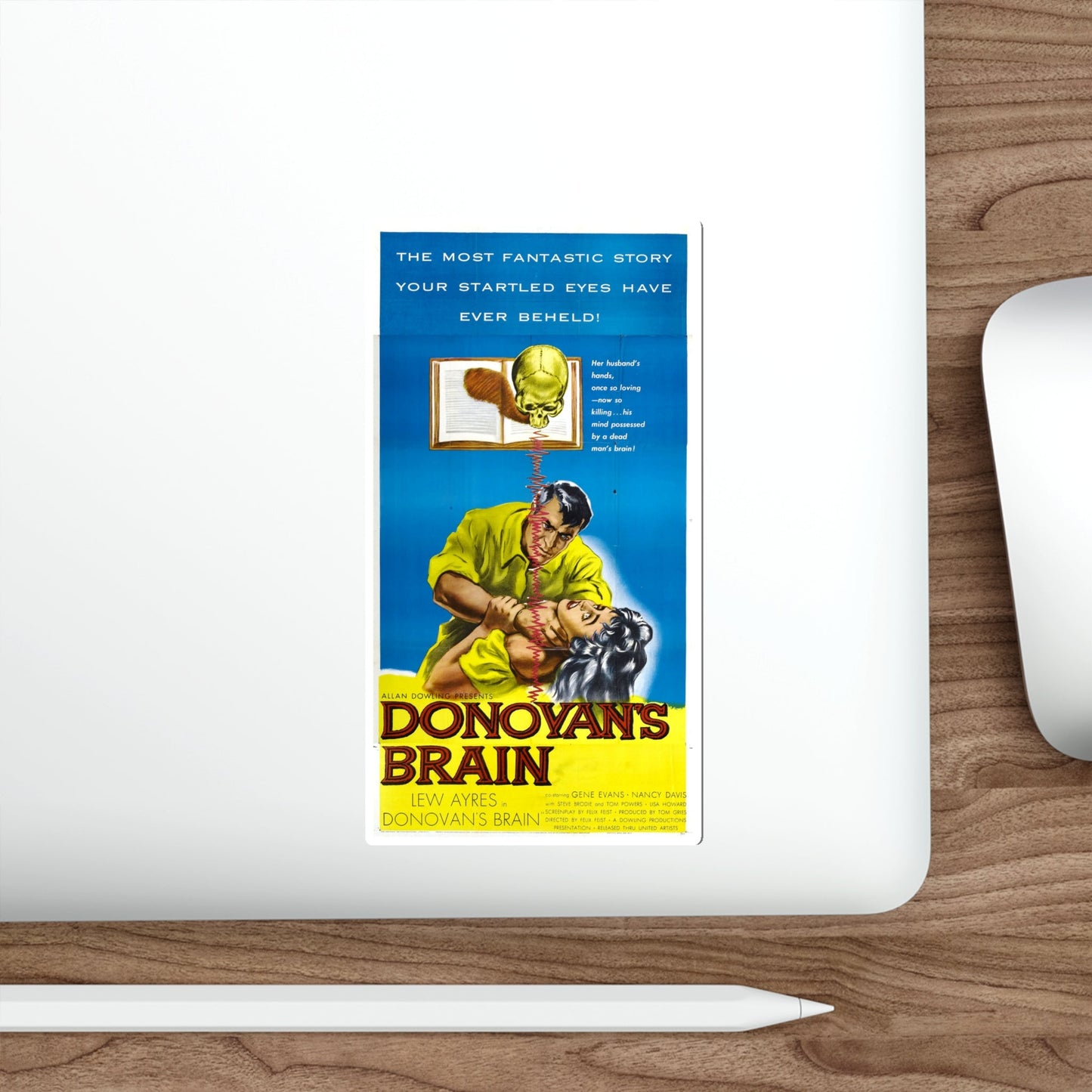 DONOVAN'S BRAIN (2) 1953 Movie Poster STICKER Vinyl Die-Cut Decal-The Sticker Space