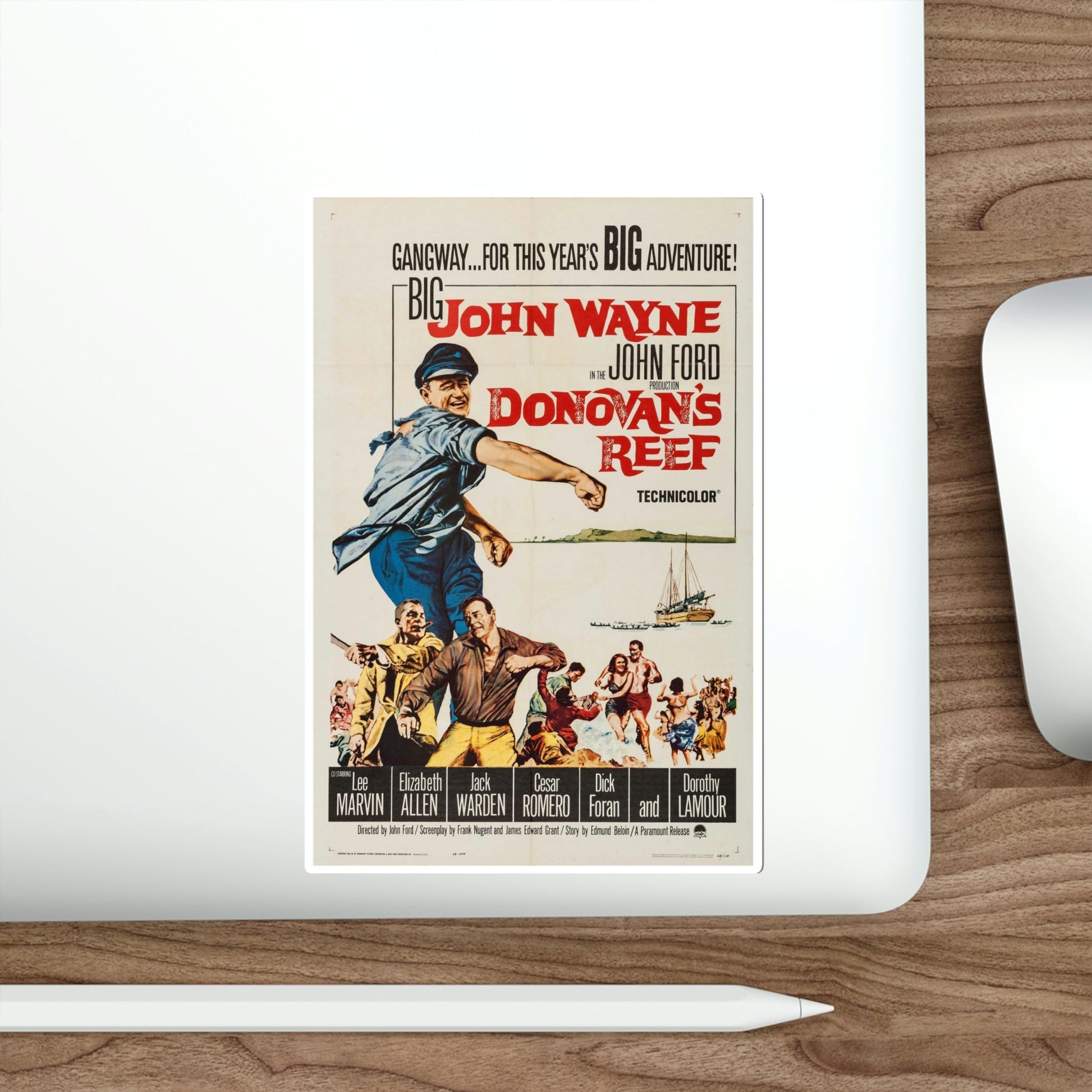Donovan's Reef 1963 Movie Poster STICKER Vinyl Die-Cut Decal-The Sticker Space