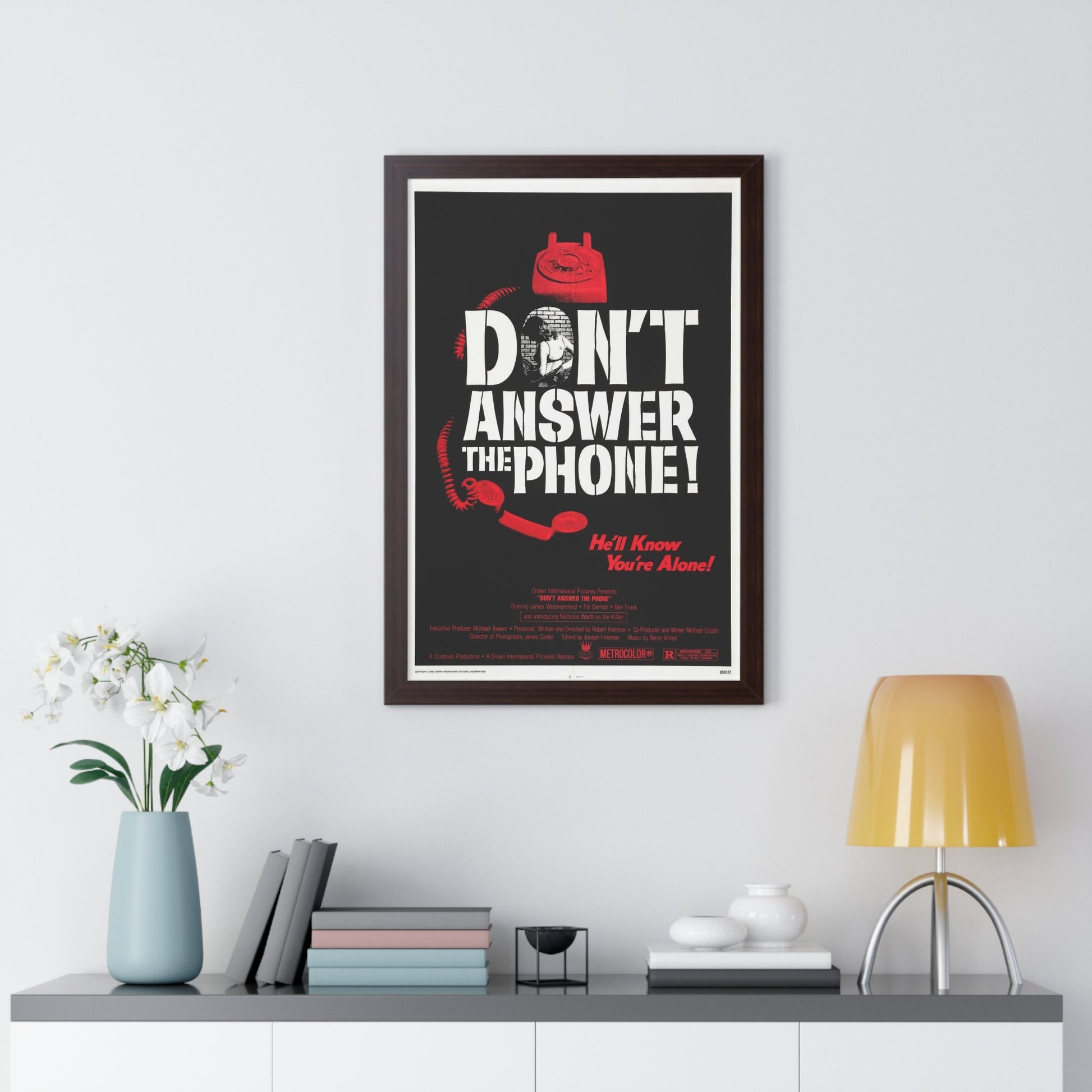 DON'T ANSWER THE PHONE! 1980 - Framed Movie Poster-The Sticker Space