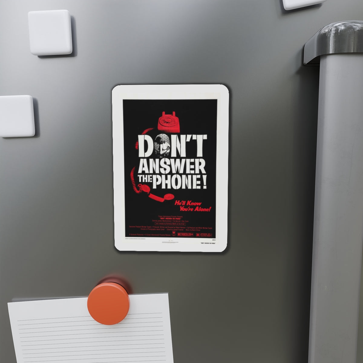 DON'T ANSWER THE PHONE! 1980 Movie Poster - Die-Cut Magnet-The Sticker Space