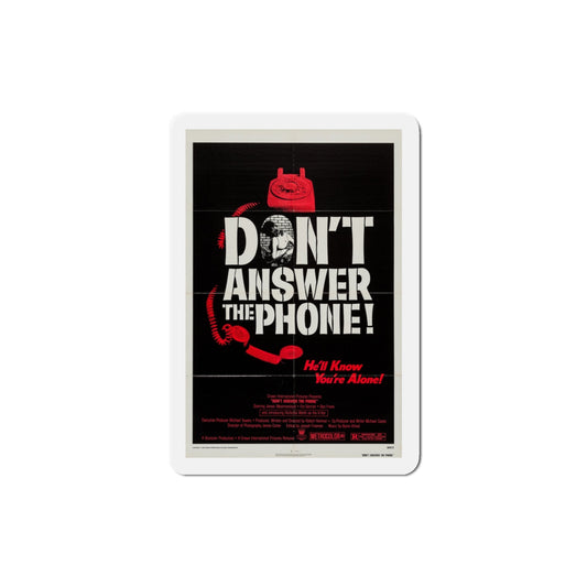 Don't Answer the Phone! 1980 Movie Poster Die-Cut Magnet-3" x 3"-The Sticker Space