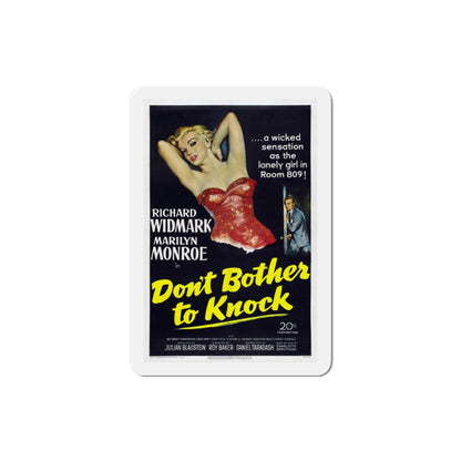 Dont Bother to Knock 1952 Movie Poster Die-Cut Magnet-3 Inch-The Sticker Space