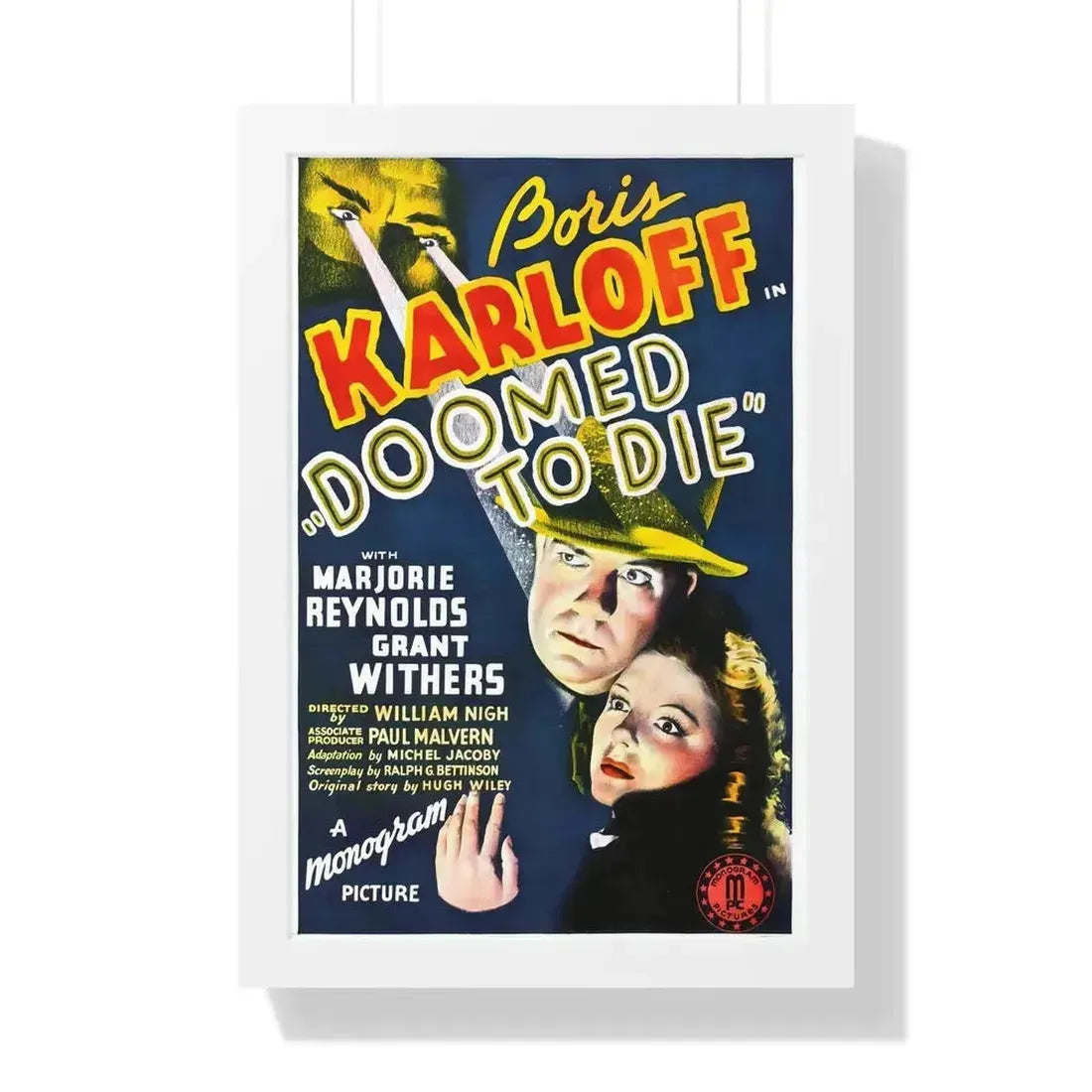 DOOMED TO DIE 1980 - Framed Movie Poster - The Sticker Space