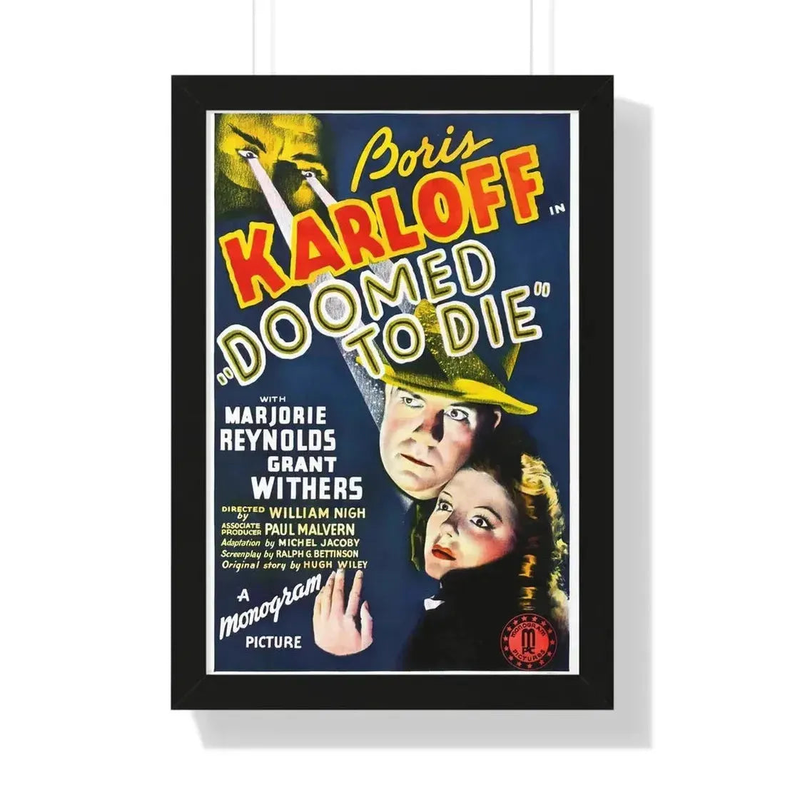 DOOMED TO DIE 1980 - Framed Movie Poster - The Sticker Space