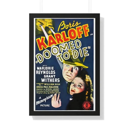 DOOMED TO DIE 1980 - Framed Movie Poster - The Sticker Space