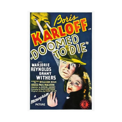 DOOMED TO DIE 1980 - Paper Movie Poster - The Sticker Space