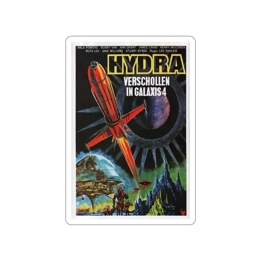 DOOMSDAY MACHINE 1972 Movie Poster STICKER Vinyl Die-Cut Decal 6 Inch - The Sticker Space