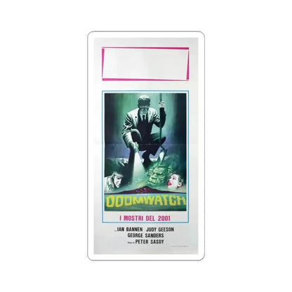 DOOMWATCH 1972 Movie Poster - STICKER Vinyl Kiss-Cut Decal 6 Inch White - The Sticker Space