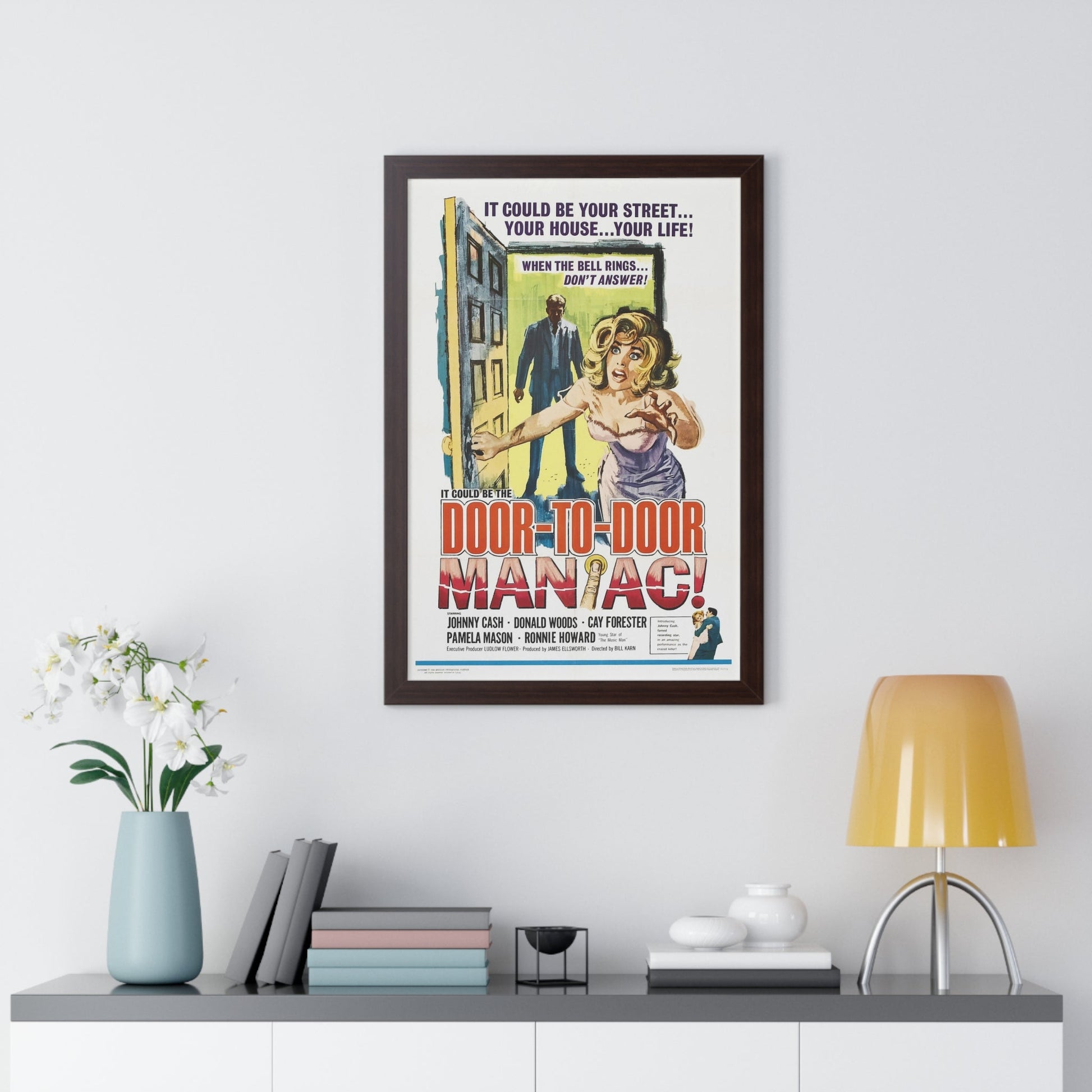 DOOR TO DOOR MANIAC 1961 - Framed Movie Poster-The Sticker Space