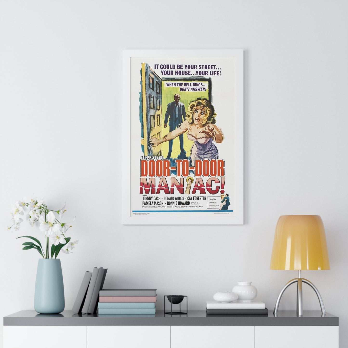 DOOR TO DOOR MANIAC 1961 - Framed Movie Poster-The Sticker Space