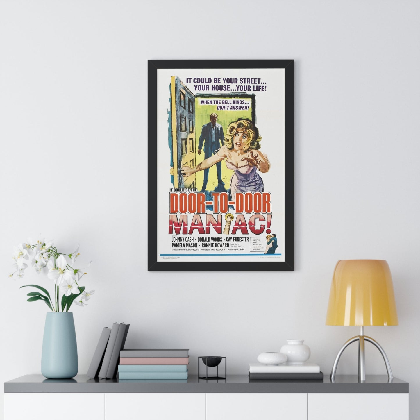 DOOR TO DOOR MANIAC 1961 - Framed Movie Poster-The Sticker Space