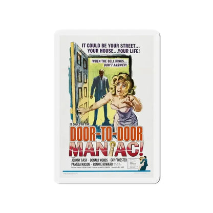 DOOR TO DOOR MANIAC 1961 Movie Poster - Refrigerator Magnet - The Sticker Space