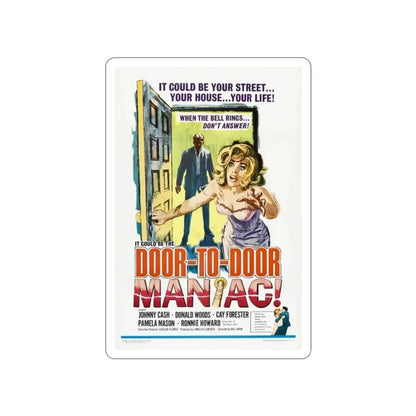 DOOR TO DOOR MANIAC 1961 Movie Poster STICKER Vinyl Die-Cut Decal 2 Inch - The Sticker Space