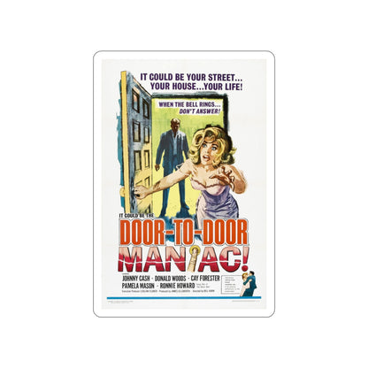 DOOR TO DOOR MANIAC 1961 Movie Poster STICKER Vinyl Die-Cut Decal-3 Inch-The Sticker Space