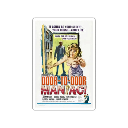 DOOR TO DOOR MANIAC 1961 Movie Poster STICKER Vinyl Die-Cut Decal 3 Inch - The Sticker Space