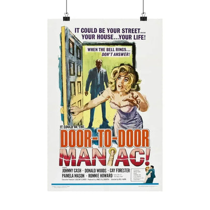 DOOR TO DOOR MANIAC 1961 - Paper Movie Poster 12″ x 18″ Matte - The Sticker Space