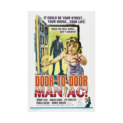 DOOR TO DOOR MANIAC 1961 - Paper Movie Poster - The Sticker Space