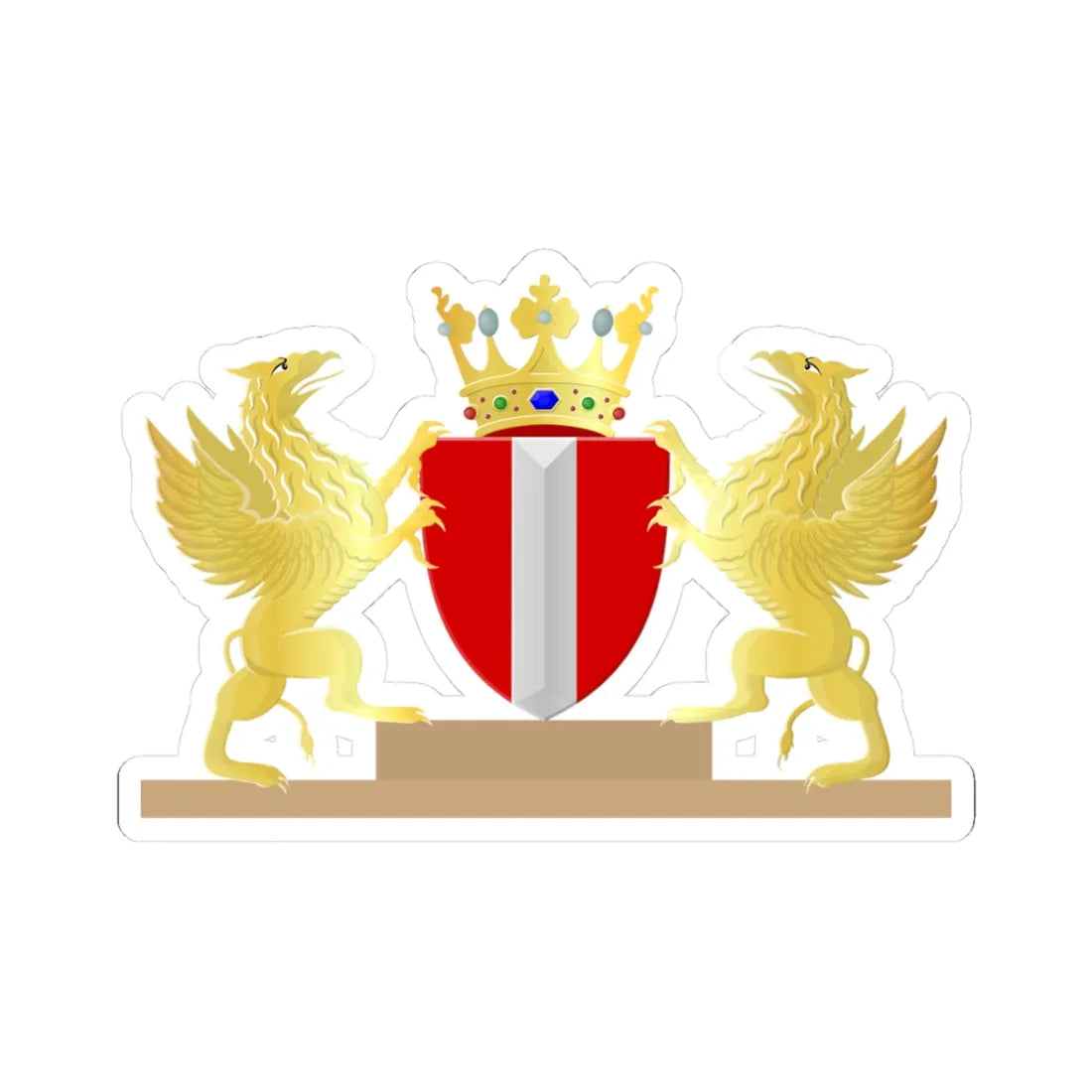 Dordrecht wapen (Netherlands) (Coat of Arms) STICKER Vinyl Kiss-Cut Decal - The Sticker Space