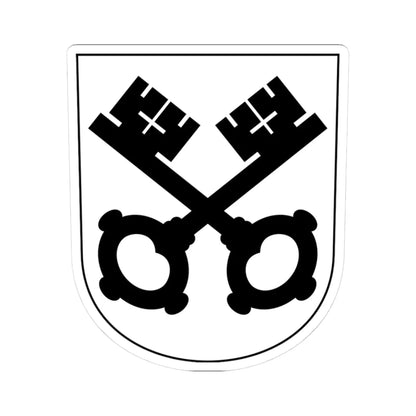 Dorf-blazon (Switzerland) (Coat of Arms) STICKER Vinyl Kiss-Cut Decal 3 Inch White - The Sticker Space