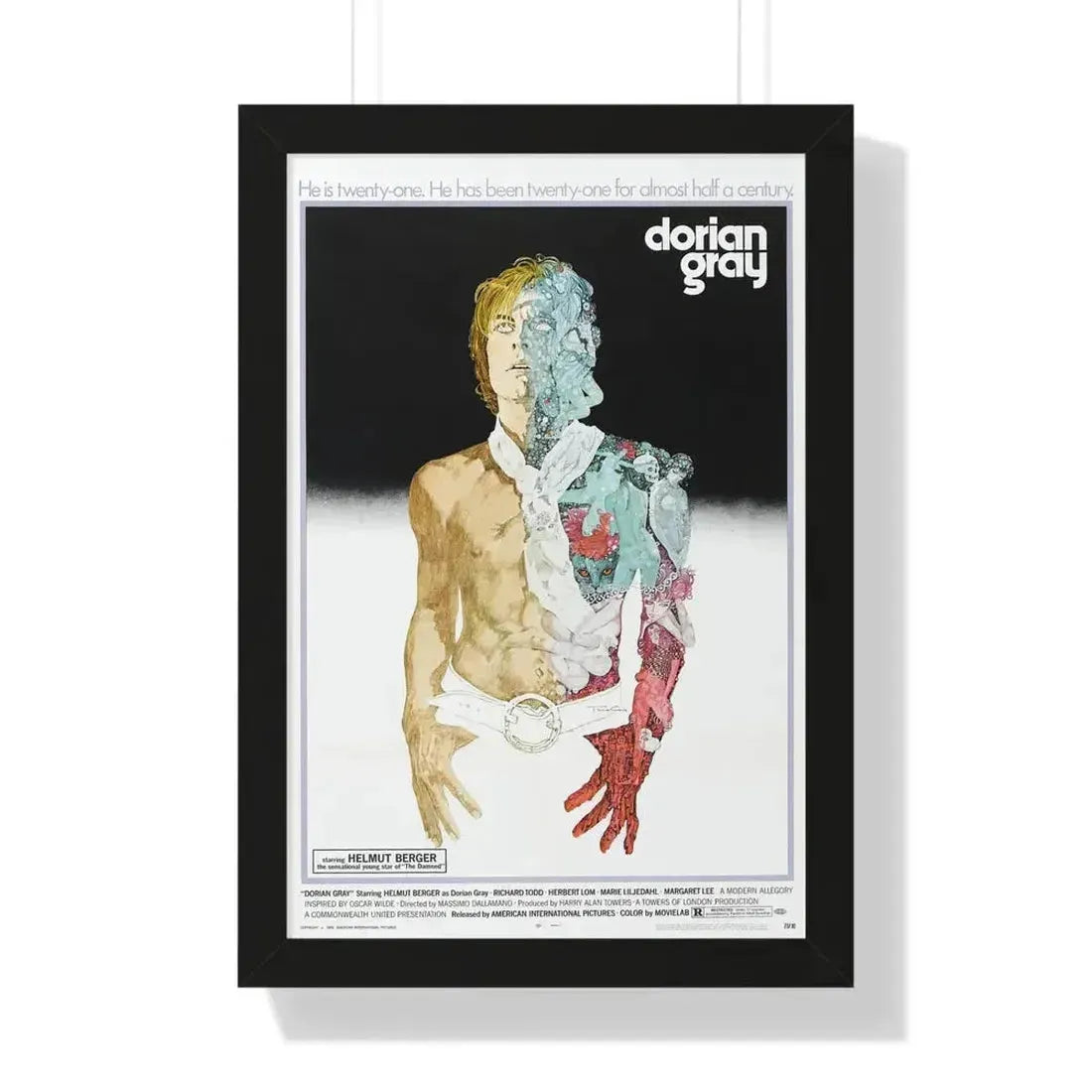 DORIAN GRAY 1970 - Framed Movie Poster - The Sticker Space