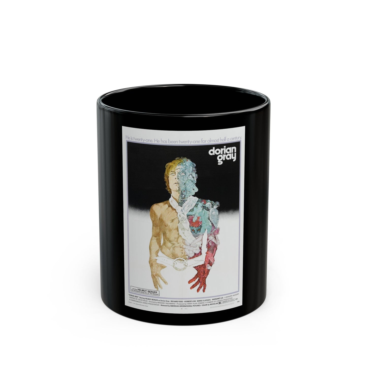 DORIAN GRAY 1970 Movie Poster - Black Coffee Mug-11oz-The Sticker Space