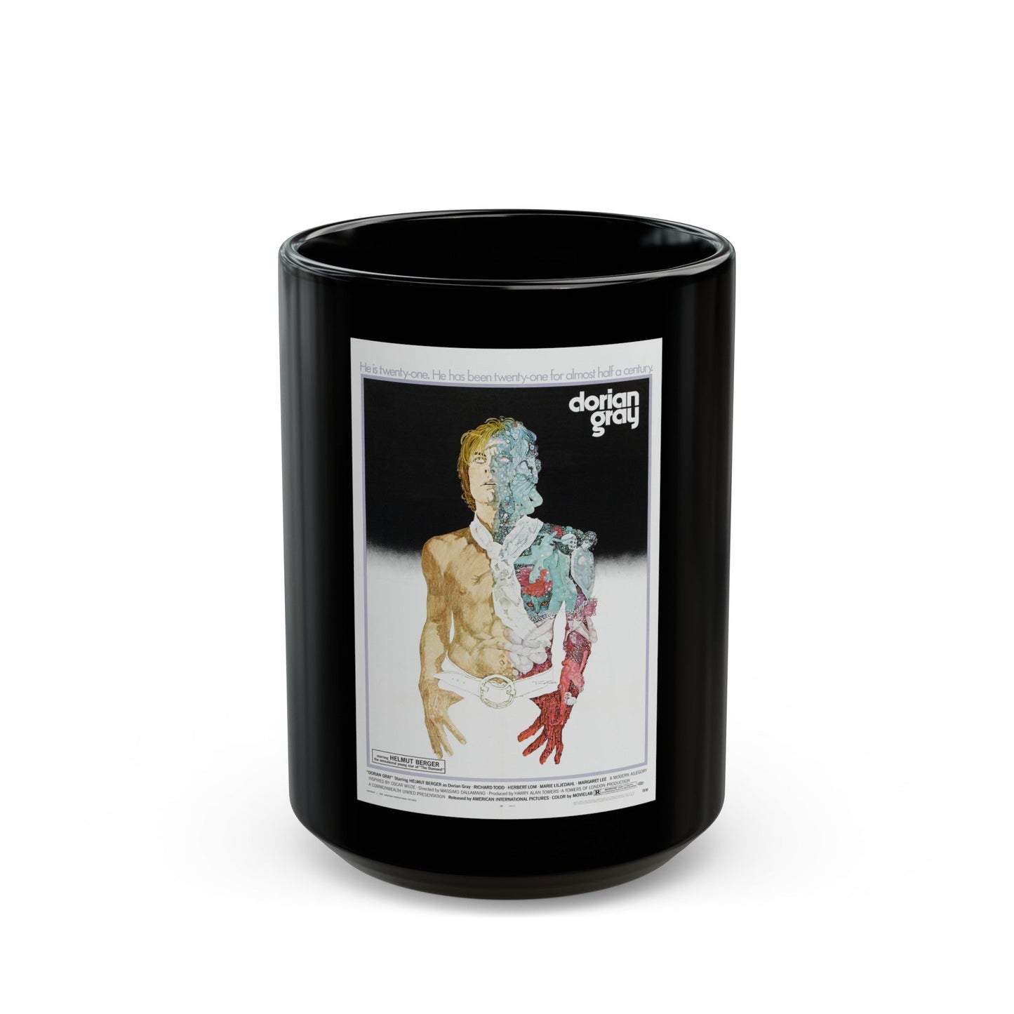 DORIAN GRAY 1970 Movie Poster - Black Coffee Mug-15oz-The Sticker Space