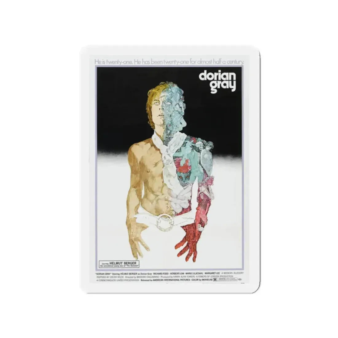 DORIAN GRAY 1970 Movie Poster - Refrigerator Magnet 2 Inch - The Sticker Space