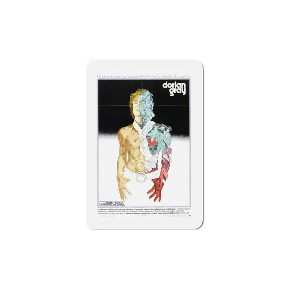 Dorian Gray 1970 Movie Poster Refrigerator Magnet 6 Inch - The Sticker Space