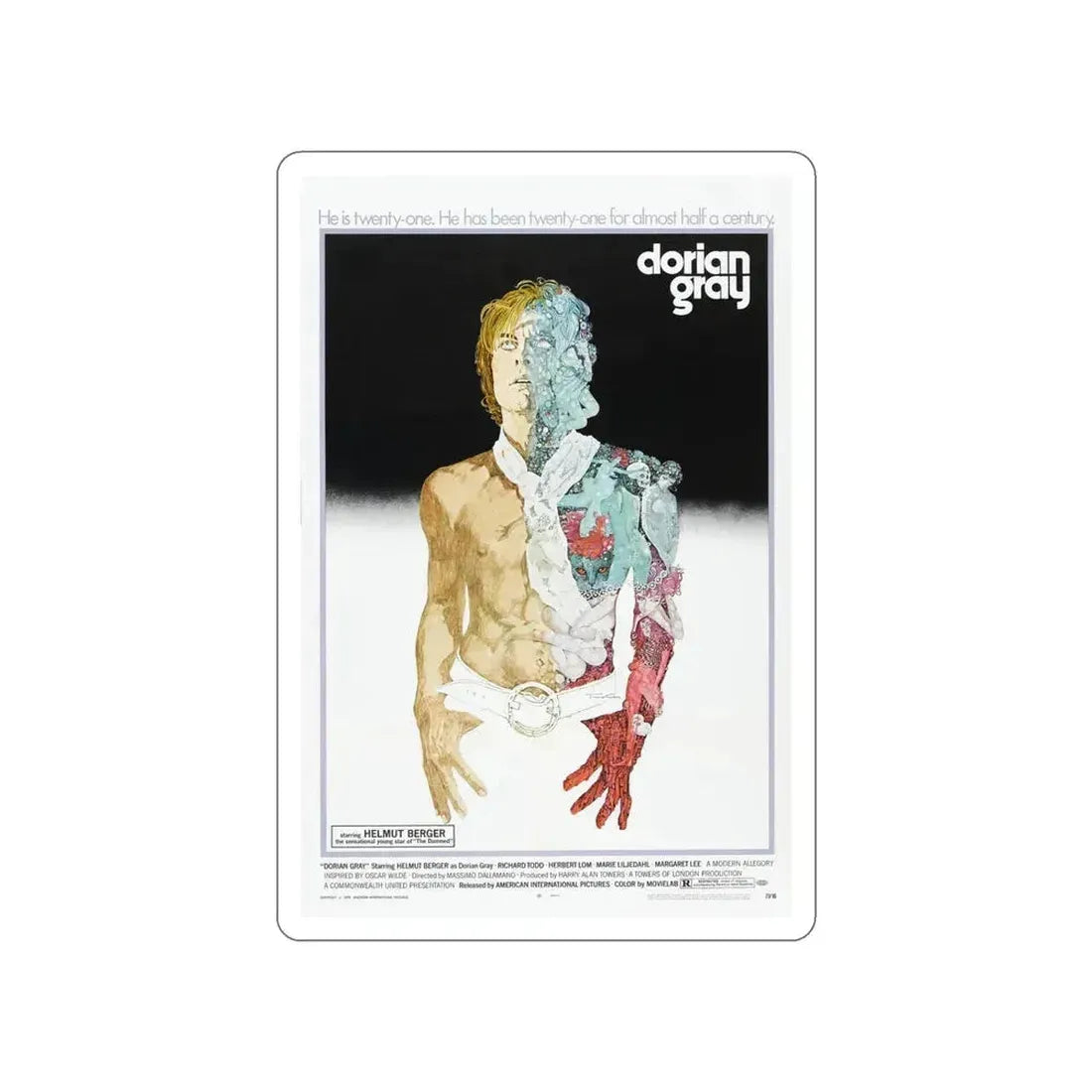 DORIAN GRAY 1970 Movie Poster STICKER Vinyl Die-Cut Decal 6 Inch - The Sticker Space