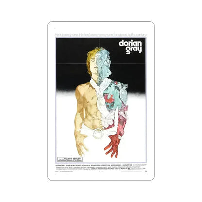 Dorian Gray 1970 Movie Poster - STICKER Vinyl Kiss-Cut Decal 4 Inch White - The Sticker Space