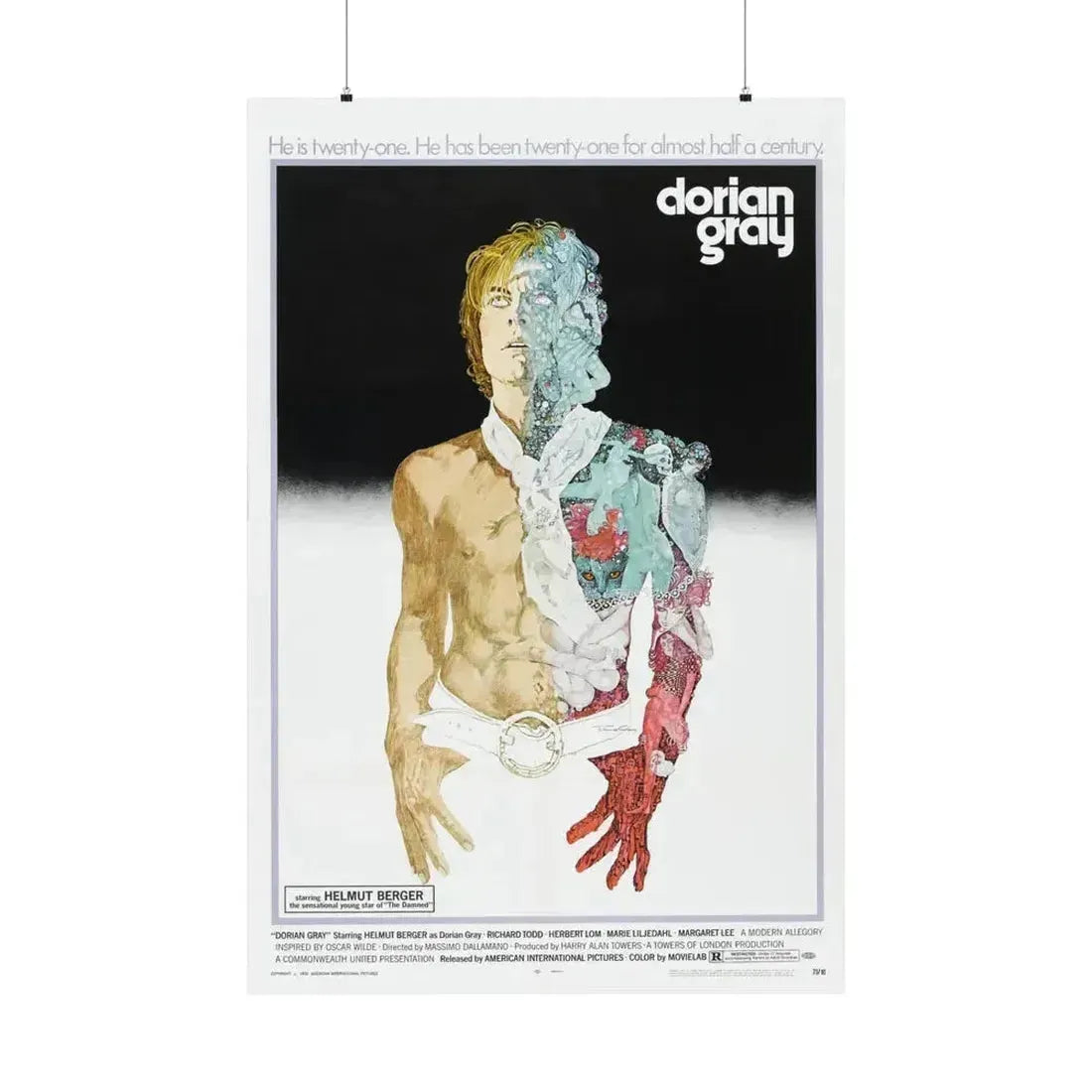 DORIAN GRAY 1970 - Paper Movie Poster 36" x 54" Matte - The Sticker Space