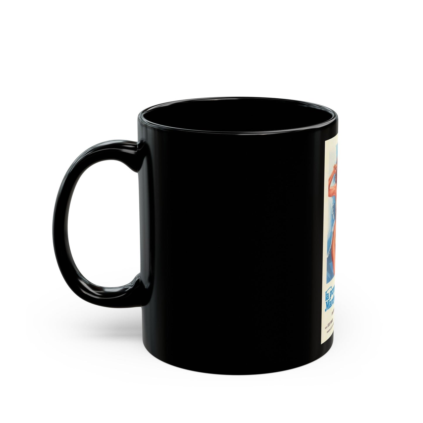 DORIANA GREY 1976 Movie Poster - Black Coffee Mug-The Sticker Space