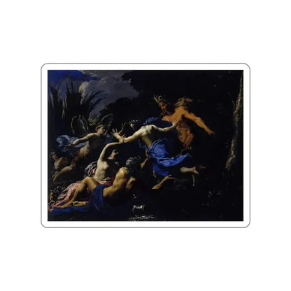 DORIGNY, Michel - Pan and Syrinx (Artwork) STICKER Vinyl Die-Cut Decal White Die-Cut 5 Inch - The Sticker Space