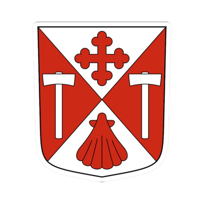 Dorénaz-blazon (Switzerland) (Coat of Arms) STICKER Vinyl Kiss-Cut Decal 2 Inch White - The Sticker Space