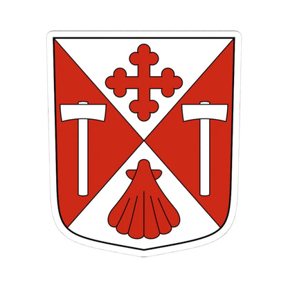 Dorénaz-blazon (Switzerland) (Coat of Arms) STICKER Vinyl Kiss-Cut Decal 4 Inch White - The Sticker Space
